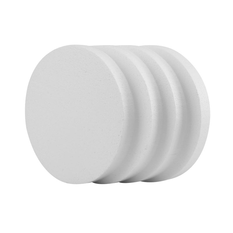 FFchuanhe 4 Pack Foam Circles for Crafts, Polystyrene Round Foam Discs (8  8  1 in) for DIY Projects, Decorations, Modeling, Christmas Decoration - Image 4